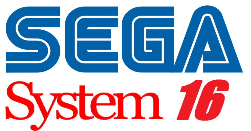 Sega system 16 clear logo